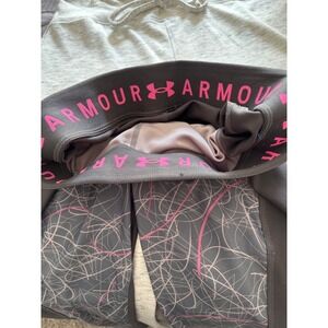 Under‎ Armour Women's Compression HeatGear Leggings Size LG Gray Pink  Camo